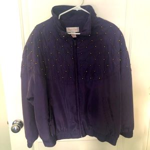 Vintage Silk Jacket Windbreaker Rhoda Lynne